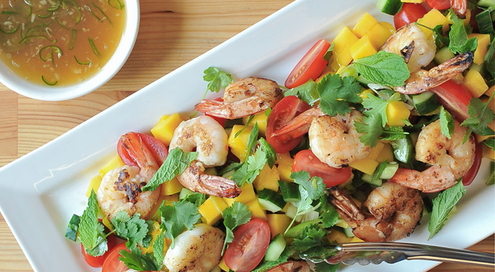 Health Partners Prawn and mango salad with nahm jim